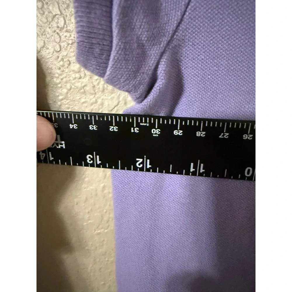 Polo Ralph Lauren Girls Lavender Purple Pique Knit Ruffle Polo Dress Size 6